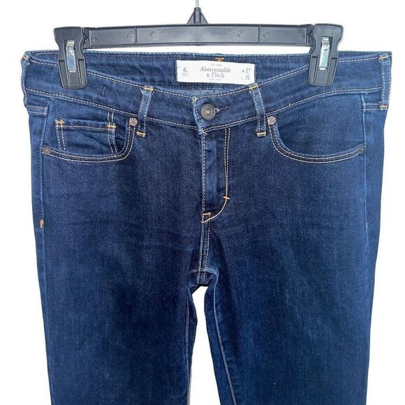 abercrombie and fitch THE A&F SKINNY dark wash jeans - size 4L - Picture 4 of 9